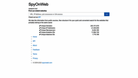 What Spyonweb.com website looks like in 2024 