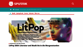 What Sputnik.de website looks like in 2024 
