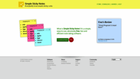 What Simplestickynotes.com website looks like in 2024 