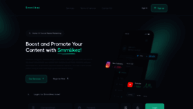 What Smmlikez.com website looks like in 2024 