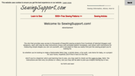What Sewingsupport.com website looks like in 2024 