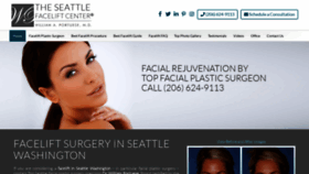 What Seattle-facelift.com website looks like in 2024 