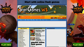 What Startgames.ws website looks like in 2024 