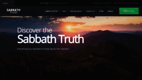 What Sabbathtruth.com website looks like in 2024 