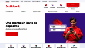 What Scotiabank.com.mx website looks like in 2024 