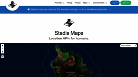 What Stadiamaps.com website looks like in 2024 