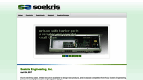 What Soekris.com website looks like in 2024 