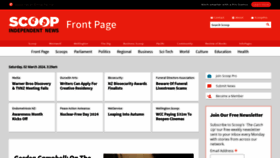 What Scoop.co.nz website looked like in 2024 (1 year ago)