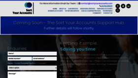 What Sortyouraccounts.com website looks like in 2024 
