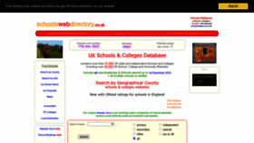 What Schoolswebdirectory.co.uk website looks like in 2024 
