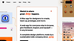 What Sketch.com website looks like in 2024 