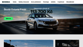What Skoda-auto.cz website looks like in 2024 