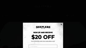 What Sheplers.com website looks like in 2024 
