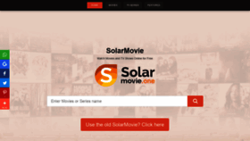What Solarmovie.one website looks like in 2024 
