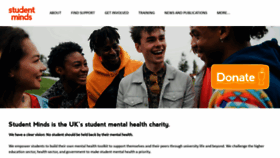 What Studentminds.org.uk website looks like in 2024 