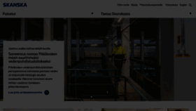 What Skanska.fi website looks like in 2024 