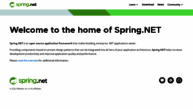 What Springframework.net website looks like in 2024 