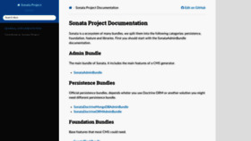 What Sonata-project.org website looks like in 2024 