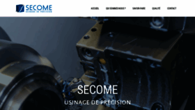 What Secome.com website looks like in 2024 