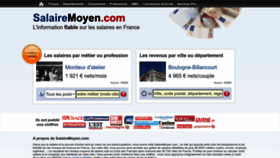 What Salairemoyen.com website looks like in 2024 