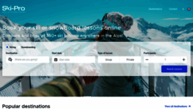 What Ski-pro.com website looks like in 2024 