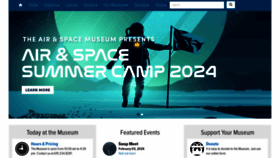What Sandiegoairandspace.org website looks like in 2024 