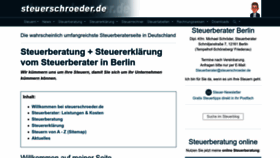 What Steuerschroeder.de website looks like in 2024 