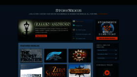 What Storynexus.com website looks like in 2024 