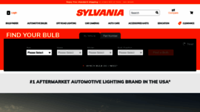 What Sylvania.com website looks like in 2024 