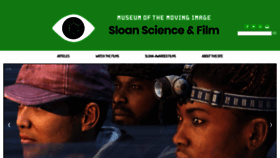What Scienceandfilm.org website looks like in 2024 