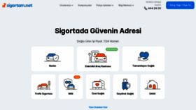 What Sigortam.net website looks like in 2024 