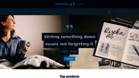 What Schneiderpen.com website looks like in 2024 