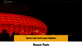 What Sportsshow.net website looks like in 2024 
