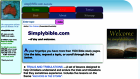 What Simplybible.com website looks like in 2024 