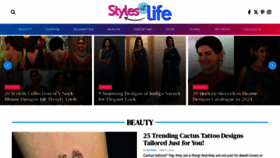 What Stylesatlife.com website looks like in 2024 