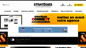 What Strategies.fr website looks like in 2024 