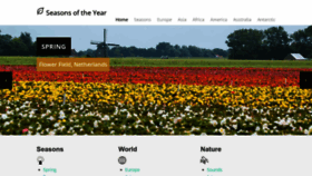 What Seasonsyear.com website looks like in 2024 