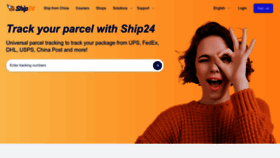 What Ship24.com website looks like in 2024 