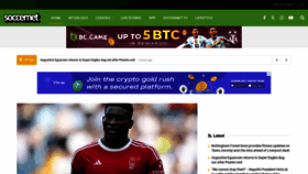 What Soccernet.ng website looked like in 2024 (2 years ago)