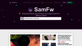 What Samfw.com website looks like in 2024 