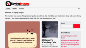 What Sayingimages.com website looks like in 2024 