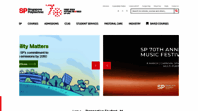 What Sp.edu.sg website looked like in 2024 (2 years ago)