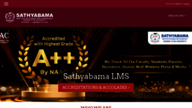 What Sathyabama.cognibot.in website looks like in 2024 