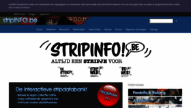 What Stripinfo.be website looked like in 2024 (1 year ago)