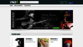 What Stageit.com website looks like in 2024 