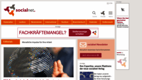 What Socialnet.de website looked like in 2024 (1 year ago)