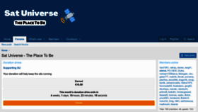 What Sat-universe.com website looks like in 2024 