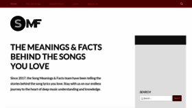 What Songmeaningsandfacts.com website looks like in 2024 