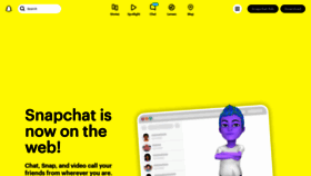 What Snapchat.com website looks like in 2024 