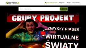 What Spryciarze.pl website looks like in 2024 